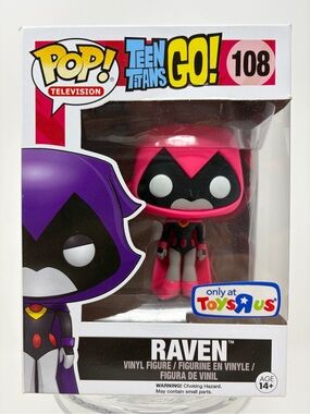 RAVEN pink 108 Funko Pop TEEN TITANS GO Toys R Us EXCLUSIVE 2016